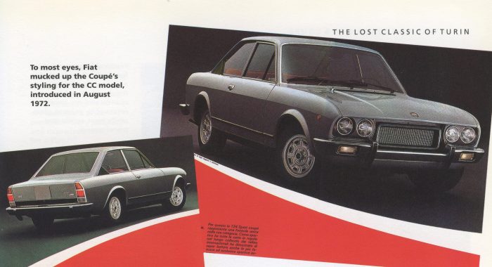 The 124 Coupe CC model; the book agrees that it's not the most attractive version